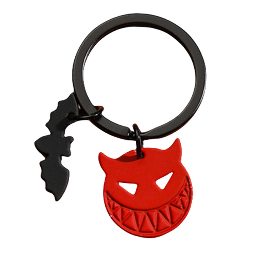 Wholesale Halloween Bat Couple Zinc Alloy Keychain